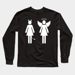 Angel and demon couple Long Sleeve T-Shirt